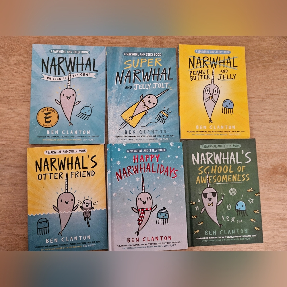 Narwhal and Jelly Book Set book 1-6 by Ben Clanton